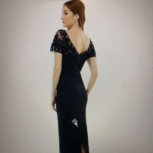 JS Collections Brand New Illusion Soutache Gown - Picture 2 of 5